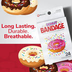 BioSwiss Bandages, Donut Shaped Self Adhesive Bandage Set, Latex Free, Sterile Wound Care, 24 Count