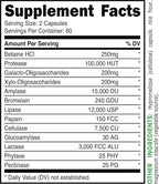 Bucked Up Digestive Enzymes (1500 mg), Essentials (60 Servings, 120 Capsules)