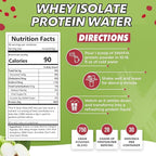 XMafia - Clear Whey Protein Isolate Powder – 20g Protein + Collagen Peptides, 30 Servings, Zero Sugar, Refreshing Light Protein Drink Water, Whey Powder Protein Shake, Lactose Free – Apple
