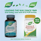 Nature's Way Calcium & Magnesium Mineral Complex, Supports Bone Health & Muscle Function,* 750 mg per 3-Capsule Serving, 100 Capsules (Packaging May Vary)