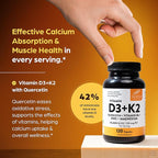Sandhu's Vitamin D3 K2 Magnesium 10000 IU, 120mcg K2 Capsules 120 Count (Pack of 2) | with VIT B6, Zinc & Quercetin | D3K2 Supports Superior Absorption, Energy, Immune, Muscle Health for Men & Women