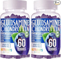 Glucosamine Chondroitin Gummies with MSM & Elderberry Extra Strength - Joint Support, Antioxidant Immune Support Supplement for Adults, Men & Women.120 Blueberry Gummies