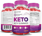 (3 Pack) Ripped Results Keto ACV Gummies Advanced Formula 1000MG Ripped Results Keto Gummies Apple Cider Vinegar Formulated with Pomegranate Beet Juice Powder B12 Vegan Non GMO 180 Gummys