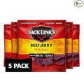 Jack Link's Teriyaki Beef Jerky Multipack - (5 Pack) 0.625 oz Bags - Ready to Eat Real Meat Protein Snacks - 7g Protein per Serving - Made with 100% Real Beef