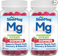 SlowMag Magnesium Citrate Gummies, 60 Count, Supports Muscle Health, Natural Berry Flavor, Recovery & Relaxation Pack of 2