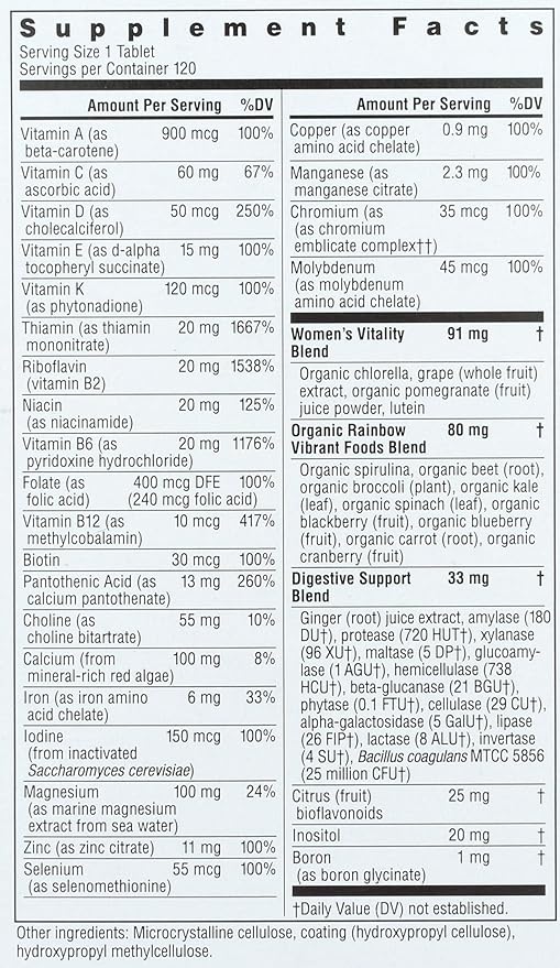 Rainbow Light Multivitamin Womens One, Powder, 120 Count