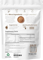 Micro Ingredients Multi Collagen Peptides Powder, 2lb | Type I, II, III, V, X + Biotin, Vitamin C & Hyaluronic Acid | Chocolate Flavor | Supports Hair, Skin & Joint Health | Keto, Non-GMO