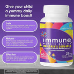 Children's Chewable Tablets, Wellmune Clinically Proven Highly Purified Beta Glucan Immunity Supplements for Children, Kids-Approved!