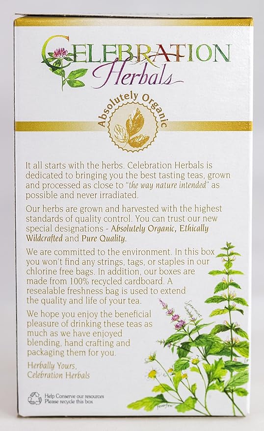 Celebration Herbals Organic Catnip Leaf and Blossom Tea Caffeine Free -- 24 Herbal Tea Bags
