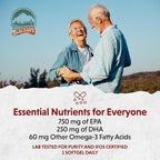 Barlean's Ideal Omega 3 Fish Oil Supplement, 1,000 mg Softgels, Pharmaceutical Grade EPA & DHA for Brain, Joint, & Heart Health, Orange Flavor, 60 ct