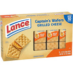 Lance Sandwich Crackers, Captain's Wafer Grilled Cheese, 10 Individual Packs, 6 Sandwiches Each