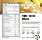 Ambrosia Planta - Plant-Based Protein Powder 20g | Dairy Free Vegan Protein Powder with BCAA Amino Acids | Keto-Friendly, No Added Sugar | 25 Servings |Peanut Butter Banana