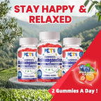 Ashwagandha Gummies & Vitamin D3 Gummies 60 Count - Organic Aswangdha Supplement for Improve Sleep, Stress Relief & Mood Calm(Mixed Berry, Vegan, Plant Based,Gluten-Free & Gelatin Free)-1pack