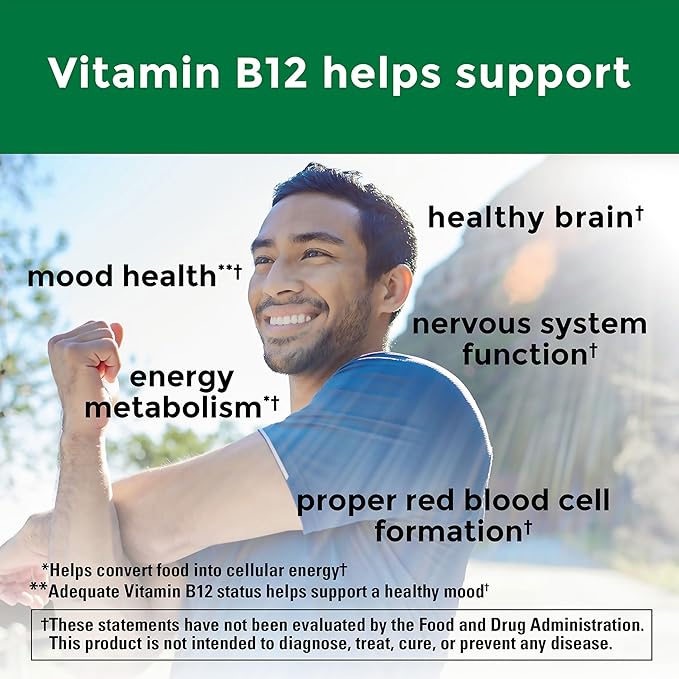 Nature Made Vitamin B12 1000 mcg, Dietary Supplement for Energy Metabolism Support, B12 Vitamins 1000 mcg, 150 Softgels, 150 Day Supply