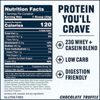 PEScience Select Protein Powder, Whey and Casein Blend, Lean Protein Powder for Women and Men, Low Calorie, Low Carb, Keto Friendly, Gluten Free, Chocolate Truffle - 5 Servings