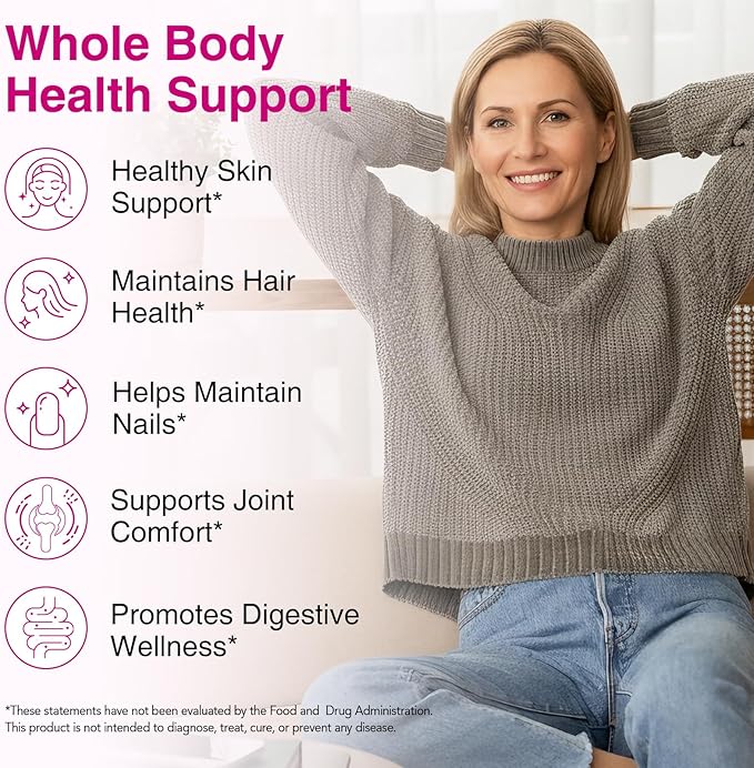 Multi Collagen Peptides Capsules, 240Pcs, Type I,II，V, X for Healthy Skin, Bone, Joint, Hair, Nail|Hydrolyzed Collagen Peptides, Easy Digestion, Unflavored for Women & Men