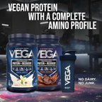 Vega Sport Premium Protein Powder + Recovery Bundle - Vanilla (20 servings) and Chocolate (19 servings) 30g Plant Based Protein, 5g BCAAs, Low Carb, Keto, Pea Protein for Women and Men