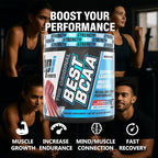BPI Sports Best BCAA Powder - Muscle Recovery Support - Branched Chain Amino Acids | Building Blocks of Protein and Muscle - Post Workout Recovery – Hydration – Rainbow Ice, 30 Servings