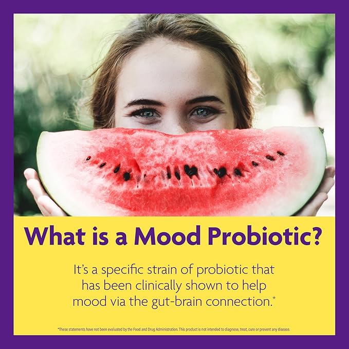 InnovixLabs Mood Probiotic for Women & Men, Clinically Studied Digestive & Mood Support Supplement, Lactobacillus helveticus Rosell-52ND & Bifidobacterium longum Rosell-175, 60 Capsules