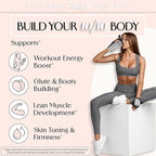 New - Creatine + Collagen for Women – Supports Lean Muscle Growth & Development, Booty Gain, Energy & Recovery – 5g Creatine Monohydrate Plus 5000mg Collagen Peptides Combo – Unflavored, 30 Servings