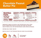 think! Keto Protein Bars, Healthy Low Carb, Low Sugar, Gluten Free Snack with No Artificial Sweeteners, 4G Net Carbs & 10G of Whey Protein - Chocolate Peanut Butter Pie (10 Count)