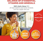 Geritol, Multivitamin Supplement, Contains Antioxidants, Vitamins B, C, E & D and Iron, 27, Minerals, Gluten-Free, Non-GMO, No Artificial Sweeteners, 40 Tablets, 2 Pack