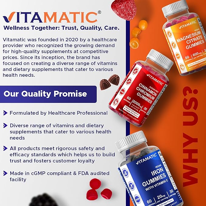 Vitamatic Kids Prebiotic Fiber Gummies – Extra Strength 4g Fiber – Zero Sugar Added – 60 Pectin-Based Gummies – Digestive Health & Regularity Support