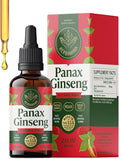 HERBAMAMA Panax Ginseng Root Tincture - Vegan Energy Support with Korean Red Ginseng Extract Liquid Drops - Non-GMO, Alcohol & Sugar-Free Immune Support Supplement - 28-Day Supply
