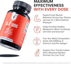 InnoSupps CLA 1000mg - CLA Supplements with Safflower Oil - Supports Metabolism, Lean Muscle Recovery and Growth, Stamina, and Immune Health (30 Capsules)