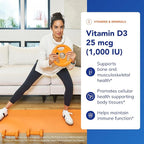 Pure Encapsulations Vitamin D3 25 mcg (1,000 IU) - Supplement to Support Bone, Joint, Breast, Heart, Colon & Immune Health* - with Premium Vitamin D - 30 Capsules