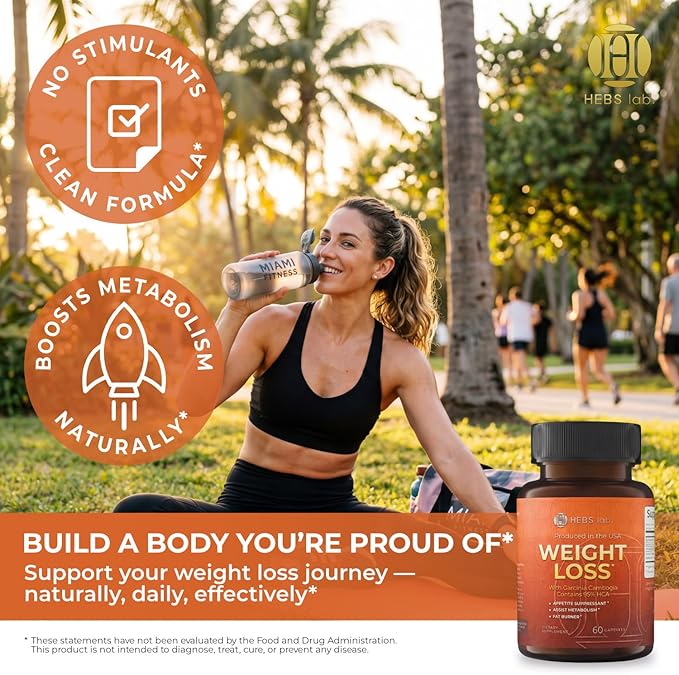 Weight Loss Pills for Women & Men – GLP-1 Support Diet Pills with Garcinia Cambogia - Effective Appetite Suppressant - Metabolism Booster – Belly Fat Burner for Men & Women - Made in the USA