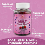 Kids Multivitamin Gummies – Tasty Berry-Flavored Zinc Gummies for Children & Adults – Vegetarian, Gluten-Free & Nut-Free Kids Vitamins Multivitamin – 120 Count (60 Day Supply)