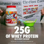 GHOST Whey Protein Powder, Lucky Charms Cereal Milk - 2LB, 25G of Protein - Whey Protein Isolate & Concentrate Blend - Post Workout Fitness & Nutrition Shakes, Smoothies & Baking - Soy & Gluten-Free