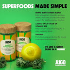 JUGO Energy + SUPERFOODS Vitamin B12 Gummies with Kale & Super Greens, Caffeine-Free Pre-Workout Energy Gummies, Vegetarian-Friendly, Gelatin-Free and Gluten-Free, Non-GMO, Made in USA, 40 Count