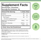 Magnesium Glycinate Gummies (400mg per Serving, 30 Day Supply, Grape Flavored) High Absorption Magnesium Supplement for Adults or Kids by Double Wood Supplements