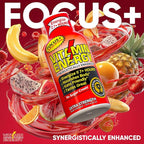 Vitamin Energy Focus+ Extra Strength Energy Shot Tropical Infusion 48 Pack, 260mg Natural Caffeine, B-Vitamins, CoQ10, Amino Acids, Focus, Productivity & Clarity, Zero Sugar, Gluten-Free, 1.93 fl oz