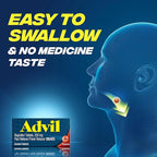 Advil Pain Reliever and Fever Reducer, Pain Relief Medicine with Ibuprofen 200mg for Headache, Backache, Menstrual Pain and Joint Pain Relief - 50x2 Coated Tablets