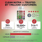 Clean Nutraceuticals Fruits and Veggies Supplement Reds & Green Superfood - Balance of Over 70 Fruit & Vegetable Supplements Capsules with Probiotics Prebiotics Digestive Enzymes - 120 Ct USA