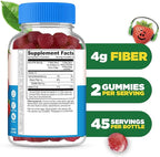 Lifeable Sugar Free Prebiotic Kids Fiber Gummies | 4g Fiber for Kids | Great Tasting Vegetarian Fiber Supplements for Kids | for Digestive Health | Fiber Gummies for Kids | 90 Probiotics Gummies