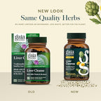 Gaia Herbs Liver Cleanse - Liver Health Support Herbal Supplement with Milk Thistle, Burdock, Turmeric, Dandelion & More* - 60 Vegan Liquid Phyto-Caps (30 Servings)
