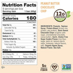 Lenny & Larry's Cookie-fied Protein Bar – Peanut Butter Chocolate Chip Vegan 9x45g – Healthy Snacks with 12g Plant Protein & 5g Fiber – Gluten Free Power Bar, Non-GMO & Vegan