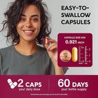Vitamin B Complex for Men & Women - Made in USA - B-Complex: B1, B2, B3, B5, B6, B7, B8, B9, B12 with Vitamin C, Choline, Inositol - Energy, Brain & Heart Support Supplement, 120 Vegan Capsules