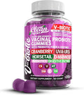 Vaginal Probiotic Gummies For Women | Prebiotics Cranberry D-Mannose Uva-Ursi Digestive Enzymes | Vaginal Health Supplement pH Balance to Promote Healthy Vaginal Odor & Flora Cranberries Gummy Vitamin