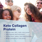 Superior Source Keto Collagen - Collagen Protein Powder with MCT Oil - Supports Hair, Skin, Nails & Joint Health - Dairy-Free - Chocolate, 14 oz
