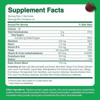 Super Greens Gummies - Green Superfoods Supplement with Spinach, Broccoli, Kale, Beet Root, Elderberry for Immunity Support - Fruit and Vegetable Supplement - Watermelon Flavor, 60 Gummies
