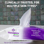 Theraworx Protect 60-Count Cleansing Wipes To Help Support A Healthy Urinary System
