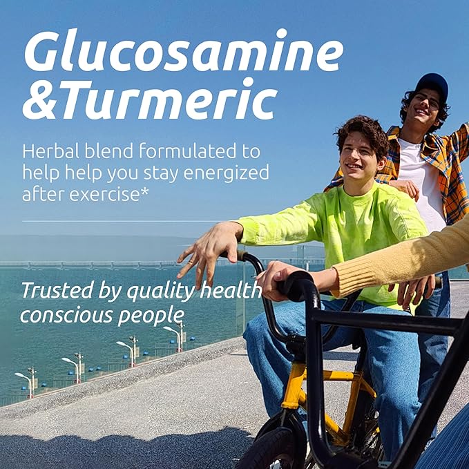 Glucosamine Chondroitin MSM and Turmeric Supplement -Joint Support Supplementfor Women & Men with Boswellia & Glucosamine Sulfate 1500 mg. Used for Cartilage & Joint Health & Flexibility