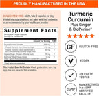 NatureWise Curcumin Turmeric 2250mg - 95% Curcuminoids & BioPerine Black Pepper Extract for Advanced Absorption - Daily Joint and Immune Health Support - Vegan, Non-GMO, 180 Count[60-Day Supply]