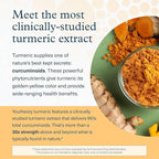 Youtheory Turmeric Extra Strength - 1,000 mg - Supports Brain, Muscle & Joint Health* - Contains Bioenhancers, Curcuminoids & Herbal Extracts - USP Verified - 60 Vegetarian Capsules (30-Day Supply)