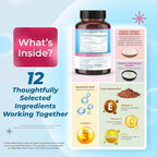 Collagen Peptides with Biotin + Keratin, Vitamin C + Omega 3 - Radiant Skin, Healthy Joint, Nails (150-day Supply)